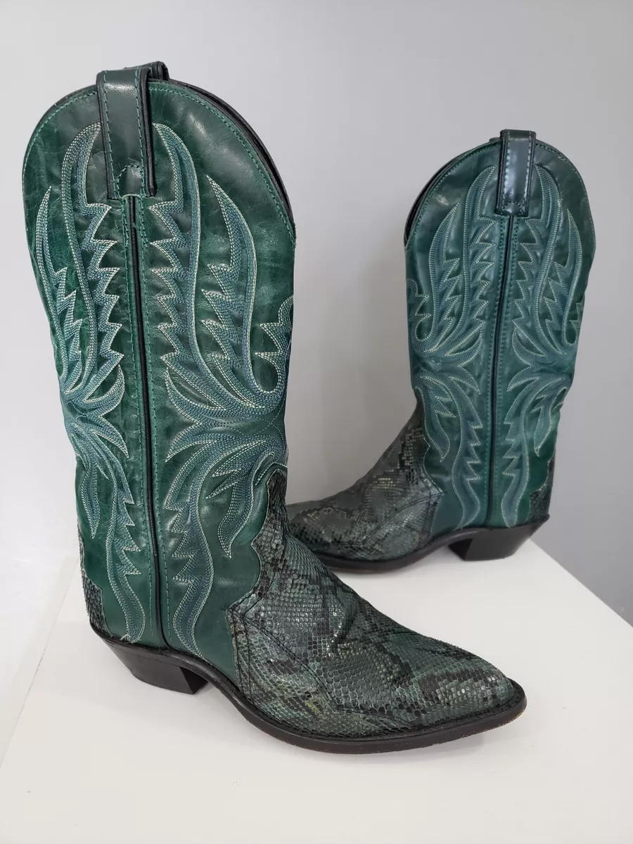 Blue snakeskin hotsell cowboy boots