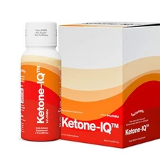 Ketone-IQ No Caffeine Exogenous Ketones Energy Shots - 24 Pack of Caffeine Fr...