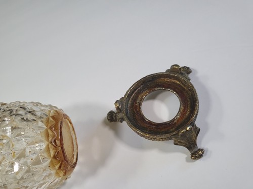 Vintage Matson Perfume Bottle K620 Bird Dogwood Footed Ormulu - Picture 16 of 21