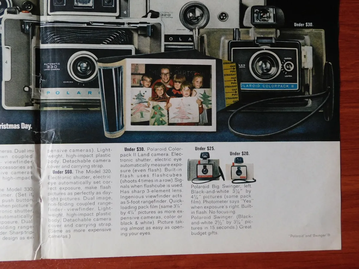 Polaroid Camera - 1969 LOOK magazine advertisement