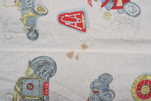 VINTAGE 1950'S NEWFIELD HIGH HOT ROD DRAG RACING SHEET BLANKET TWIN BED - Picture 7 of 9