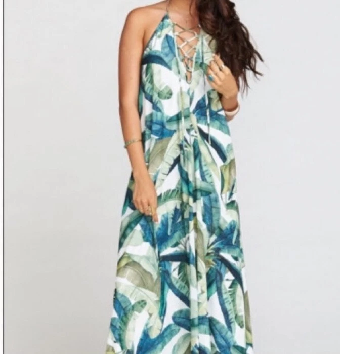 Banana leaf maxi dress sale