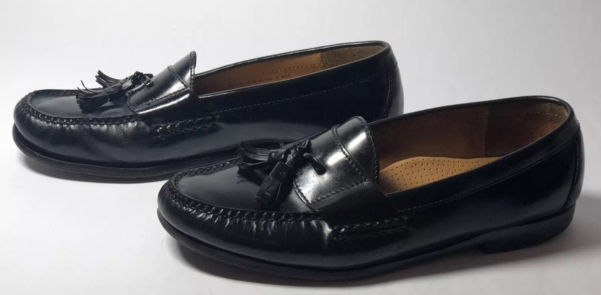Cole Haan Shoes Mens Size 10 D Black Leather Tassel Loafers Dress Classic F83506 Cole Haan Tassel Loafers 03506 Men main image 2