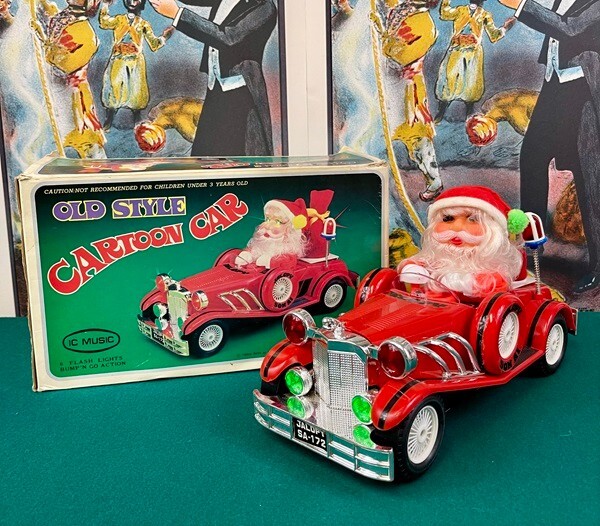 Old Style Santa Claus Cartoon Car Jalopy - Bump'N Go | eBay