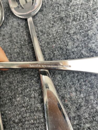 Splendide * CIRRUS Glossy Stainless Steel Flatware - CHOICE - CHOICE - MINT (72) - Picture 3 of 3