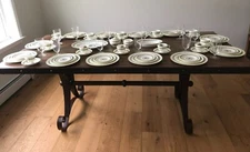 Wedgwood Appledore W257 Bone China 12 Piece Dinnerware Set, Platter, Bowl, Sugar