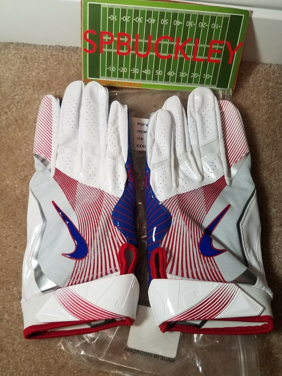 NIKE VAPOR JET 4 NFL NEW YORK GIANTS RECEIVERS FOOTBALL GLOVES