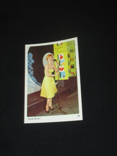 HEIDI BRÜHL  CARTE CARD BUBBLE GUM LEAF ?? 1960 ?  N° 76  ARTISTES - Photo 1/1