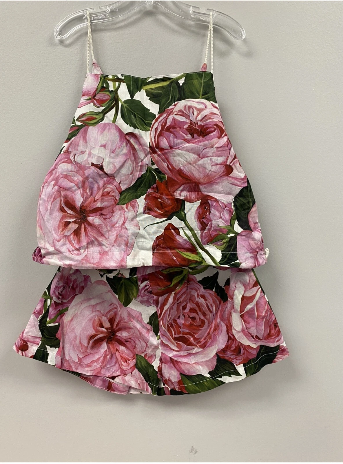 Short floral fille flambant neuf Dolce & Gabbana 2 pièces taille 5