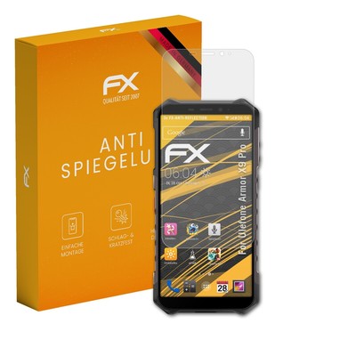 atFoliX 3x Displayfolie für Ulefone Armor X9 Pro Schutzfolie matt&stoßfest Folie