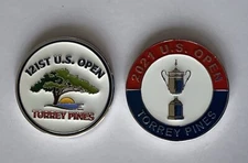 2021 U.S. Open ball marker coin torrey pines two sided pga new