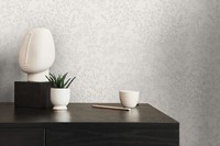 Vliestapete Zweige BläTter BlüTen Floral Creme Weiß Glanz 38100-1 (3,74€/1Qm)