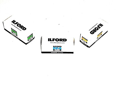 1x Roll ILFORD PAN F50/FP4/HP5 B&W NEG 120 MED Format--expiry: 03/2027--FREEPOST