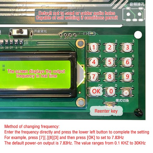 Adjustable 0.1HZ~30KHZ Schumann Wave Frequency Pulse Generator Multi-mode 7.83Hz - Picture 20 of 41