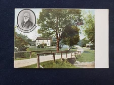Birthplace of Whittier Cameo Haverhill Massachusetts MA Postcard 1905
