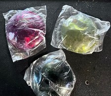 Round 4 1/4" Curved Plastic Light Lens Cover Set red,green,yellow 