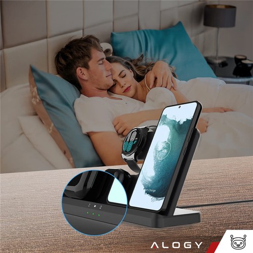 Chargeur sans fil inductif 3 en 1 Qi 3.0 rapide pour Samsung S22 S23 S24 Galaxy - Afbeelding 7 van 9