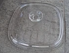 Pyrex A 12 C Clear Glass Square Replacement LID ONLY For Corning Ware 10"