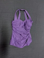 Lands' End Purple One-Piece Swimsuit Size 10P
