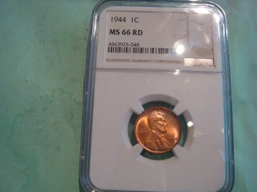Gorgeous 1944 P Lincoln Cent NGC MS66 Red