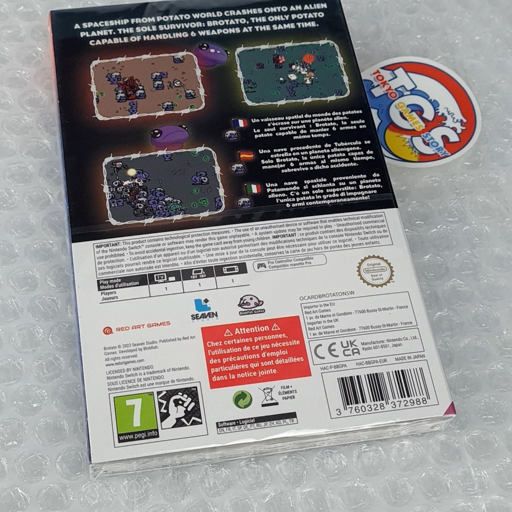 Brotato Deluxe Edition Nintendo Switch Red Art Games