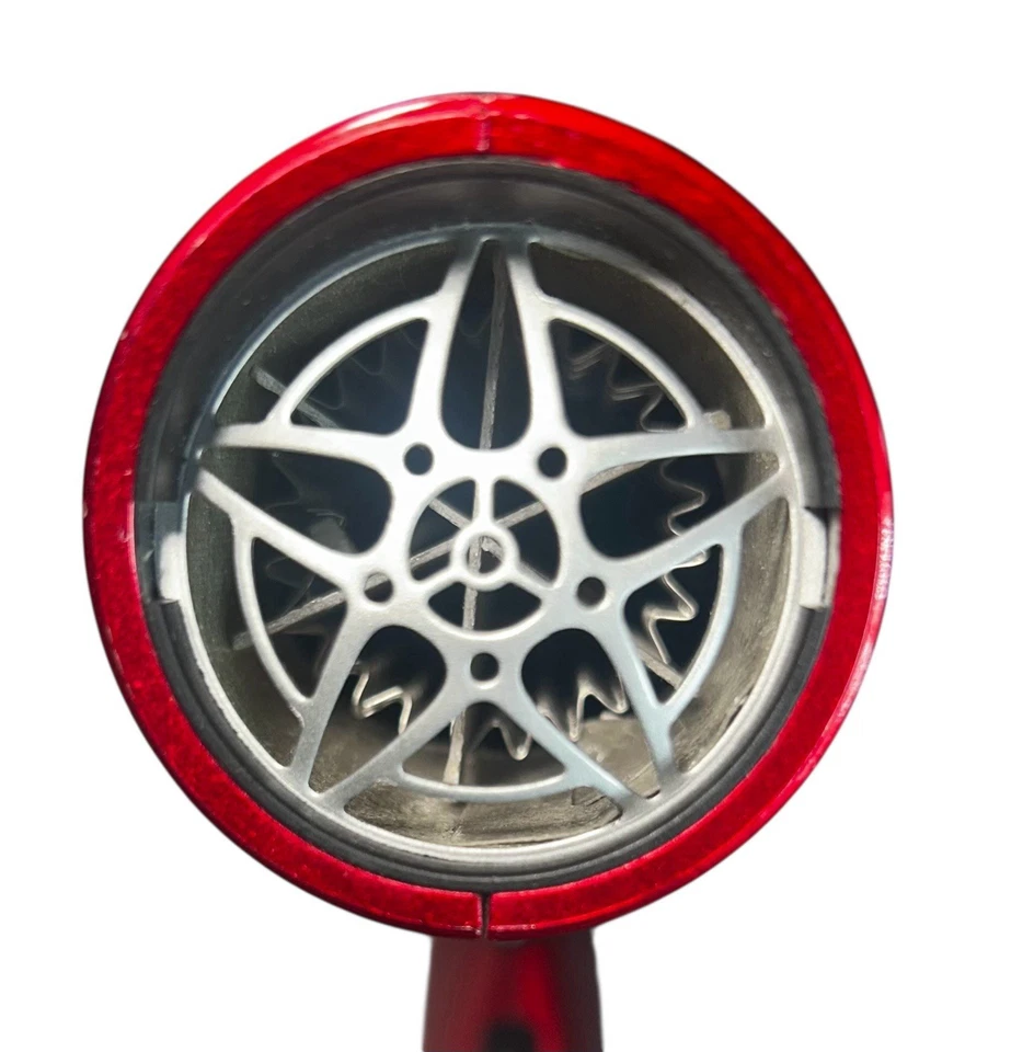 Secador de pelo iónico profesional Wazor 1875 W CA ~ 2 velocidades y 3 ajustes de calor ~ rojo Foto 3 de 4