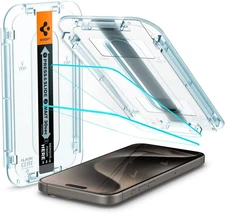 Tempered Glass Screen Protector [Glastr EZ FIT] Designed for Iphone 15 Pro Max [