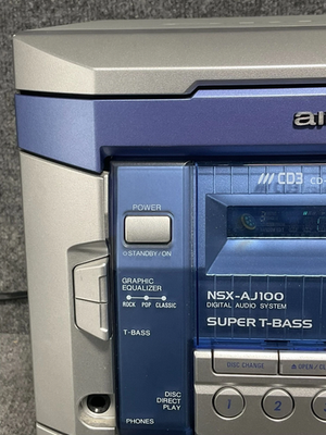 Aiwa NSX-AJ100 Audio System 3 CD/Radio/AUX/Dual Cassette Player
