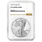 2025-S $1 1-oz Proof American Silver Eagle NGC PF70UC Brown Label