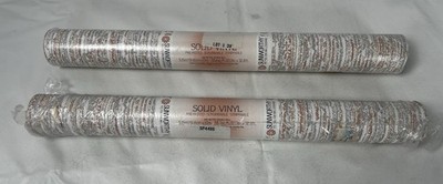 NOS Lot Of 2 Rolls Of Sunworthy Pre-Pasted Solid Vinyl Wallpaper Wallcovering