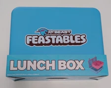 Mr Beast Feastables Lunch Box Snap Tight Removeable Tray Adjustable Compartment