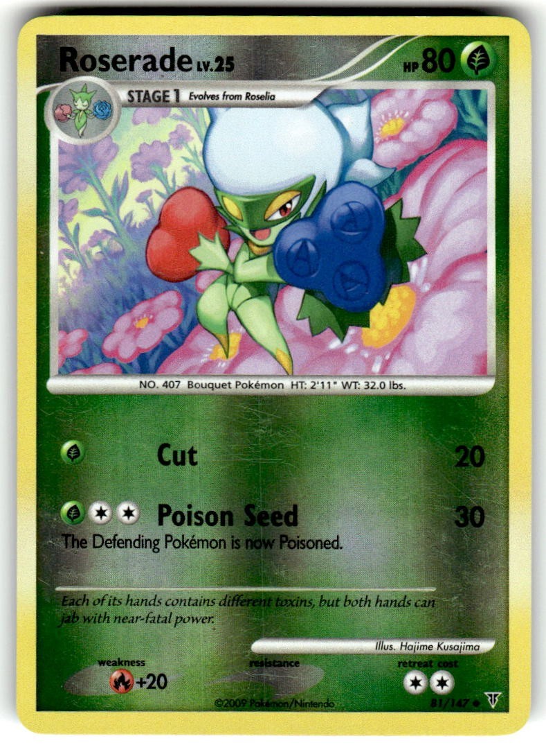 Roserade 81/147 Supreme Victors Reverse Holo Uncommon Pokémon TCG