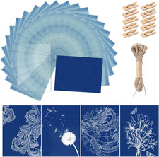 30 Pcs Cyanotype Paper Sun Print Paper Kit High Sensitivity Nature Drawing Print