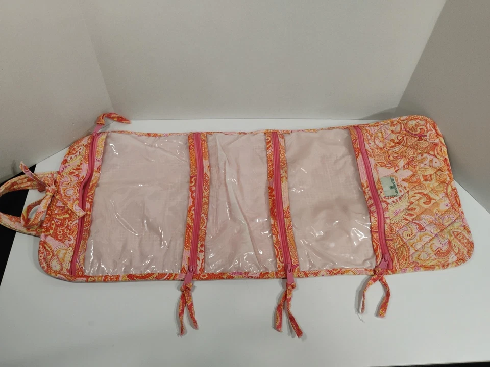 Estuche de cosméticos Vera Bradley Essentials rollo de joyería patrón de cachemira Foto 3 de 4