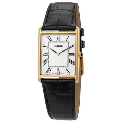 Seiko SWR052 Essentials White Dial 38 x 28 mm unisex Watch New