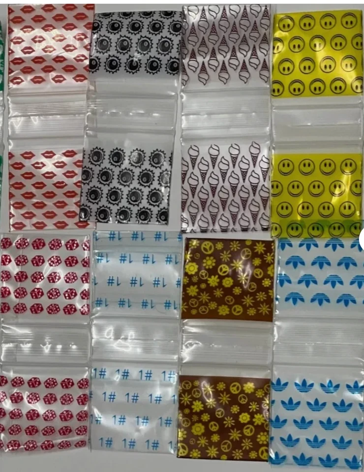 Apple Brand #1515 Baggies – 1.5” x 1.5” – 1,200 Total – Random Assorted Styles - Image 2 of 4