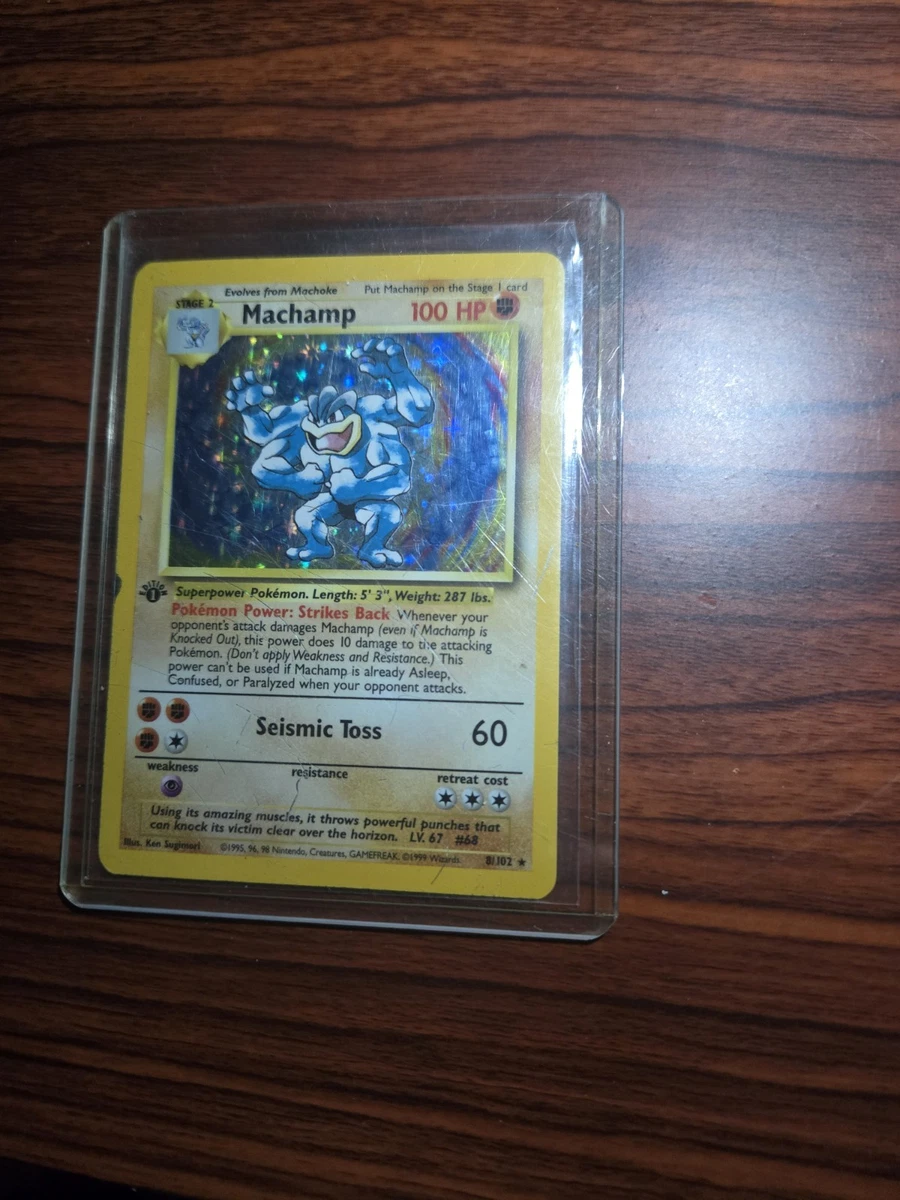 holographic machamp pokemon card First Edition Pokémon Machamp Individual Cards for sale