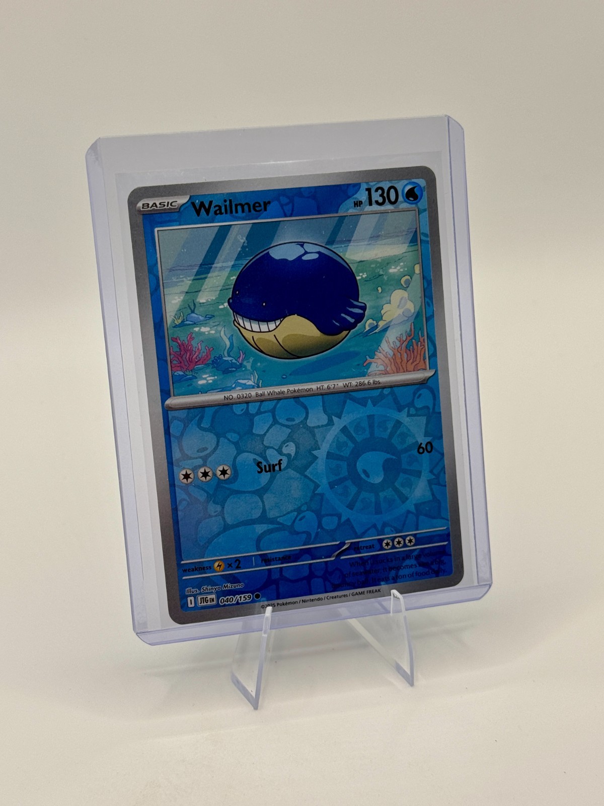 Wailmer [Reverse Holo] #40 Pokemon Journey Together NM!