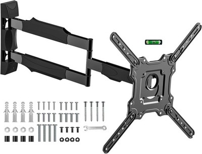 Full Motion 28.3'' TV Wall Mount for 26-65'' TVs Swivel & Tilt Max 80 lbs Alloy St