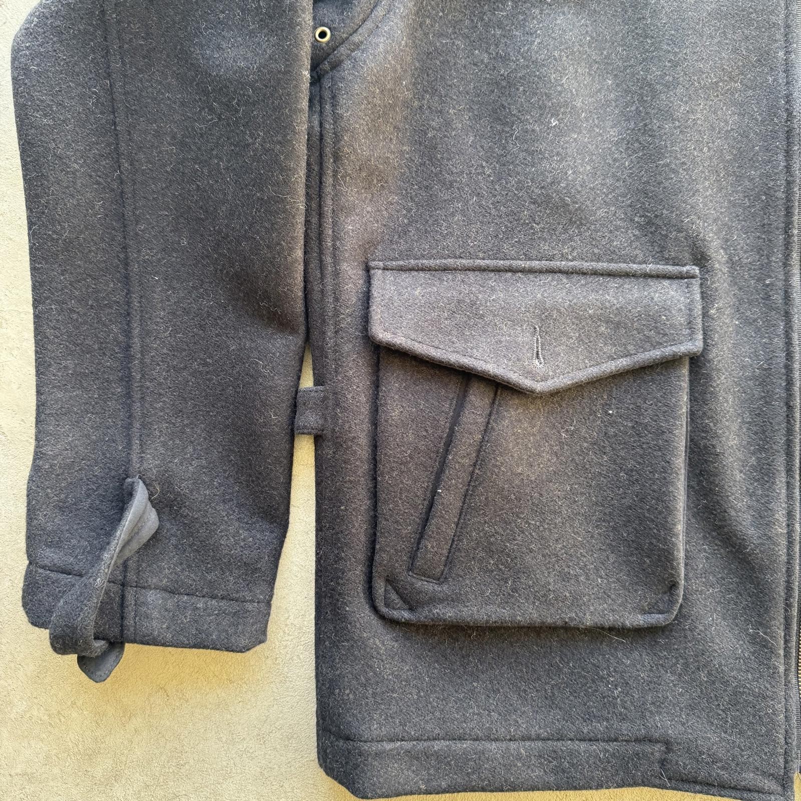 Pendleton Pittock Coat – Wool Work Jacket – Black… - image 2