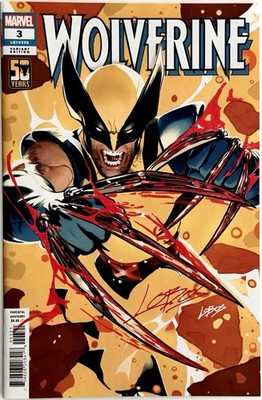 Wolverine #3 - Lobos Variant Signed + Remark by Pablo Vilalobos w/COA - Logan