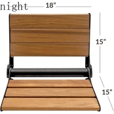 Home Aesthetics-Mounted Folding Serena Teak Wood Shower Bench Seat  economical
