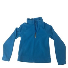 OBERMEYER 1/4 Zip Blue Fleece Top Youth Large