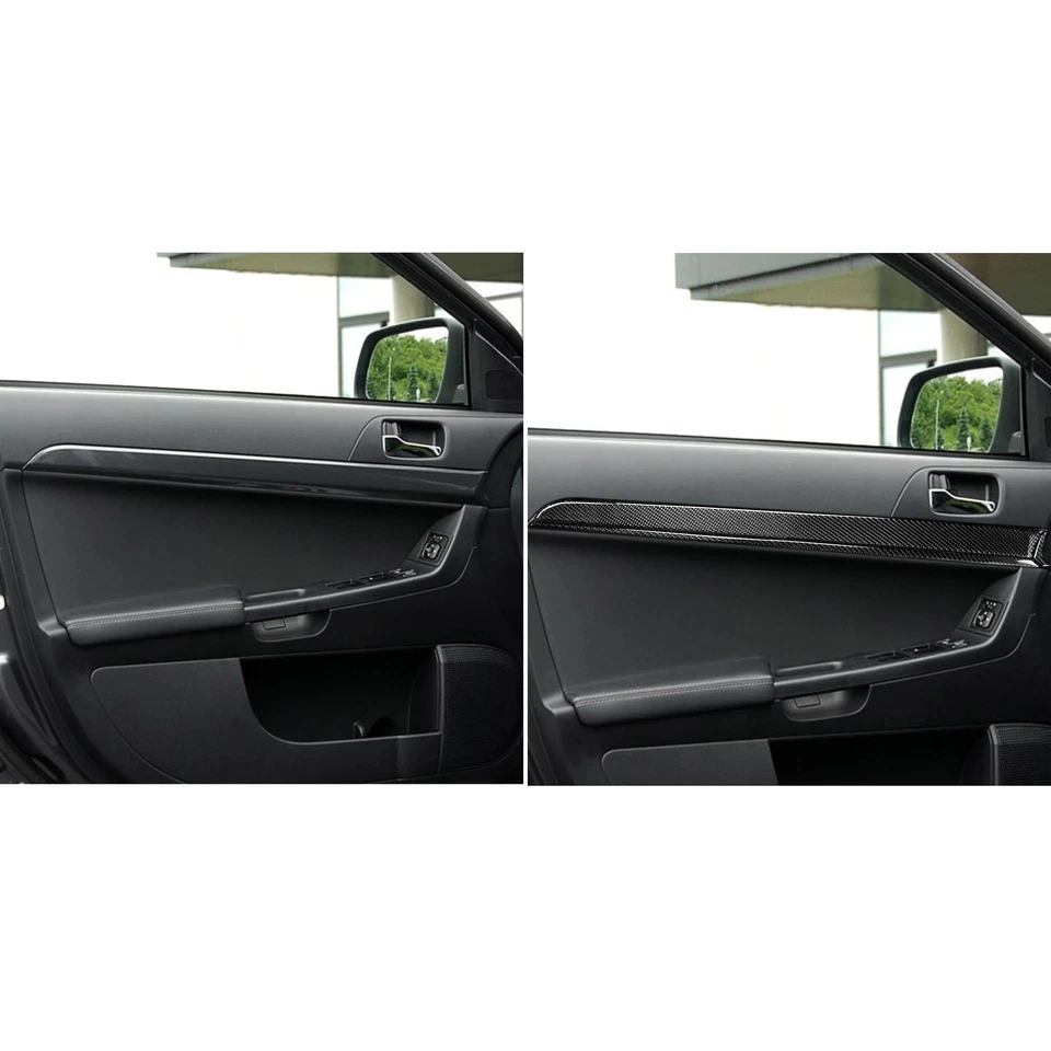 Pegatina de panel de puerta de tira para Mitsubishi Lance accesorios de coche modificados Foto 4 de 4