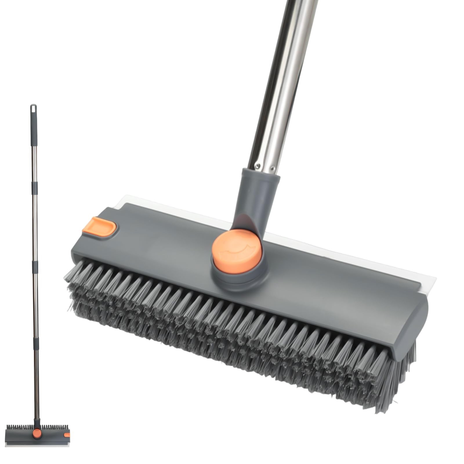 Spazzolone Pavimenti 2 in 1 con Raschietto - Pulizia Fughe Professionale