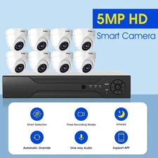 SANSCO 8CH  5MP Lite DVR 5MP CCTV Security Camera System Outdoor Night Vision