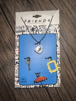 FRIENDS Official Merch tv show Multi Charm Necklace Central Perk adjustable NEW
