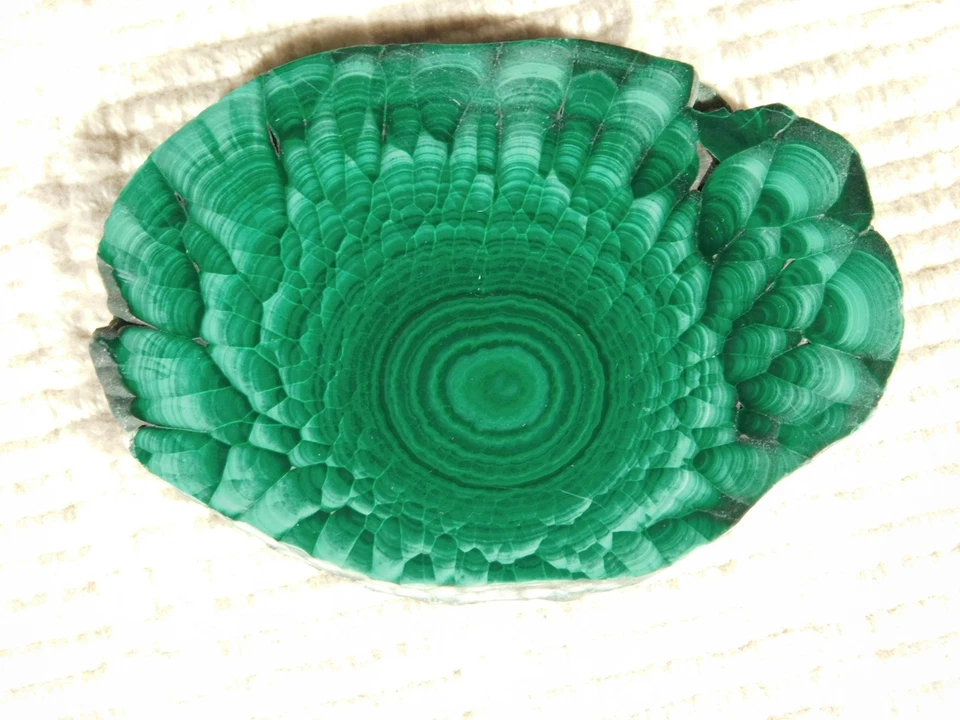 Polished CAVE Malachite Stalagmite or Stalactite Slab with Stand! Congo 35.4gr - Image 2 of 4