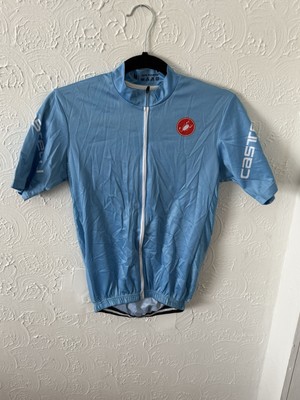Castelli Full Zip Cycling Jersey Short Sleeve Logo Size M Excellent used