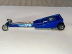 Hot Wheels Mongoose Rear Engine Dragster Blue Diecast Redlines 1972 Opening Hood